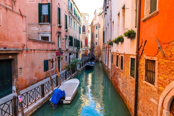 istock Venice cityscape, narrow water canal 930996902