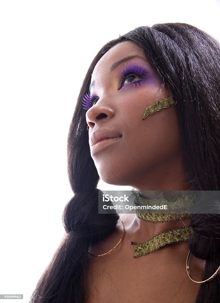 Фиолетовый глаза - Стоковые фото Афроамериканская этническая группа роялти-фри