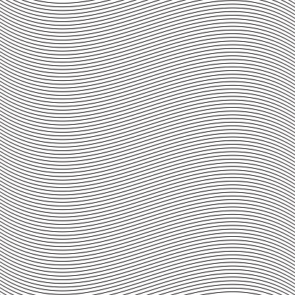 Seamless pinstripe wave pattern for packaging, label or other design applications.