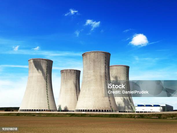 Cooling Tower With Clouds Nuclear Power Plant Stock Photo - Download Image Now - Nuclear Power Station, Nuclear Energy, Radioactive Contamination