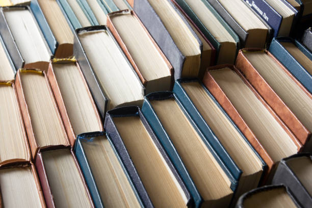 istock Stack of books background. many books piles. 931022180