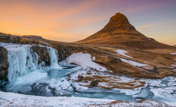 Iceland Landscape Iceland Landscape kirkjufell stock pictures, royalty-free photos & images