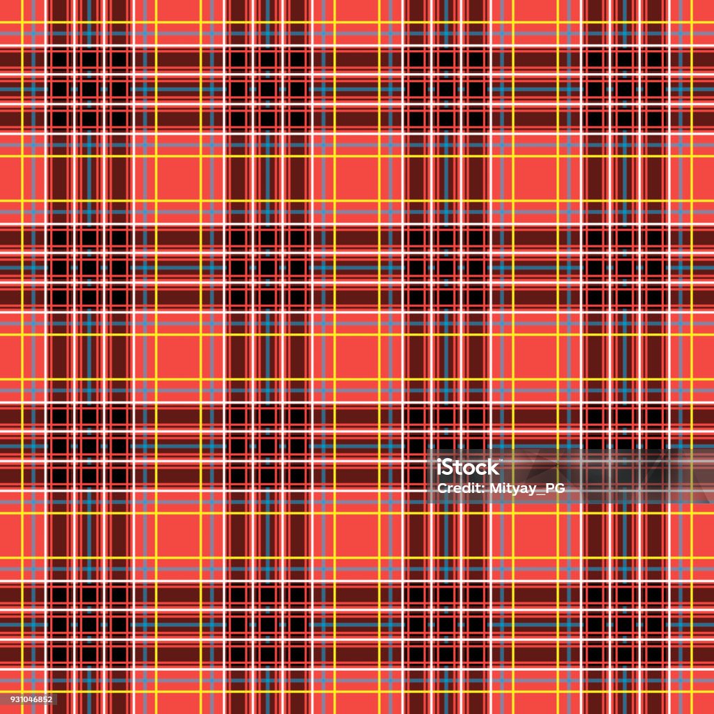 Background in Scottish cage Scottish cage, red celtic. Scottish red checkered background. Scottish pattern. Vector illustration Abstract stock vector