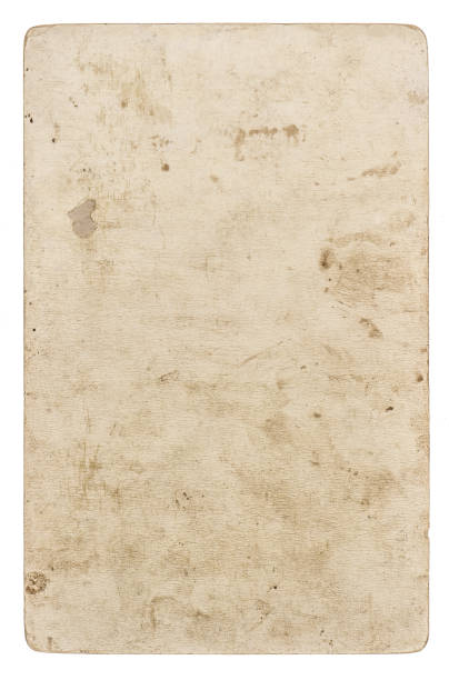 istock Vintage cardboard Used paper sheet isolated white background 931052580