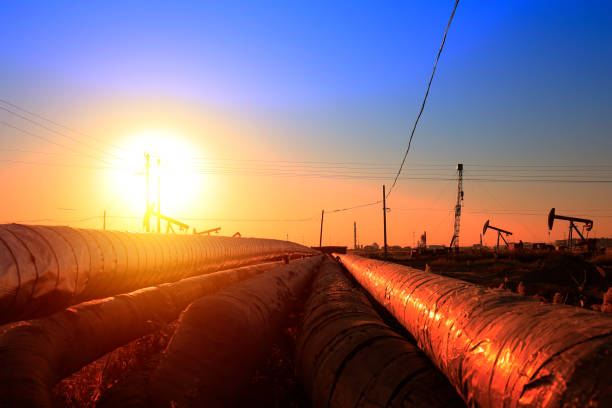 istock Oil pipeline, industrial equipment 931059482