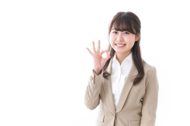 istock Businesswoman giving ok sign 931068882