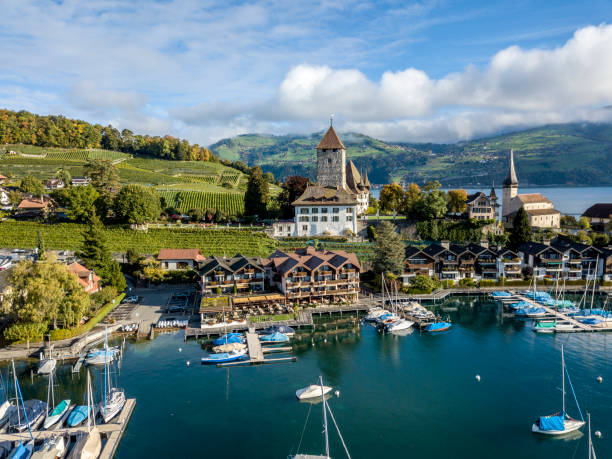 istock Spiez town of Switzerland 931078836