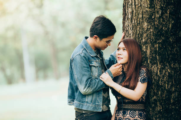 istock Portrait asian couple loving 931079148