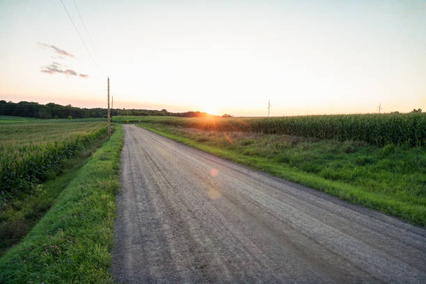 istock Country Road at Sunset 931079656