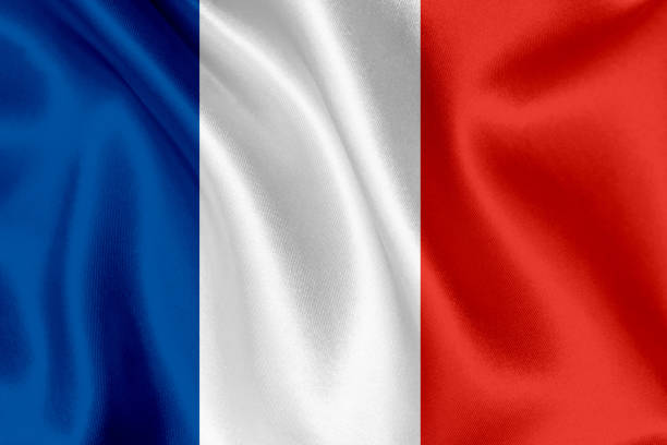 bandera de francia ondeando fondo - european culture europe national flag flag fotografías e imágenes de stock
