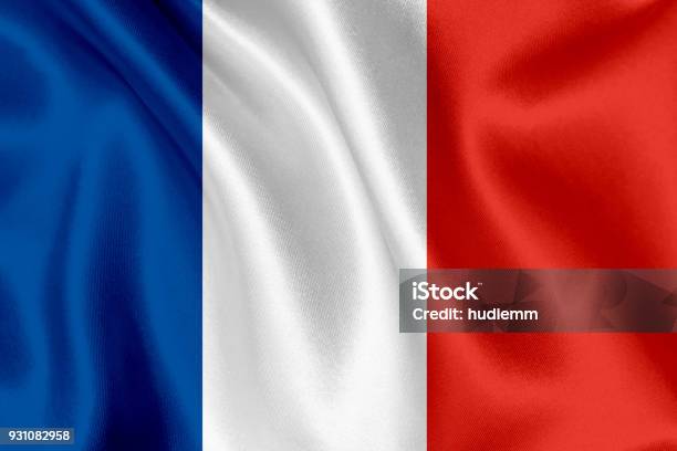 France Flag Waving Background Stock Photo - Download Image Now - French Flag, France, Flag