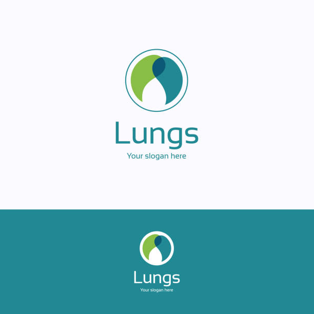 легкие - human lung healthy lifestyle healthcare and medicine green stock illustrations