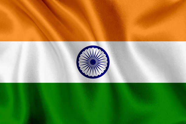 индия флаг размахивая фоном - indian flag стоковые фото и изображения