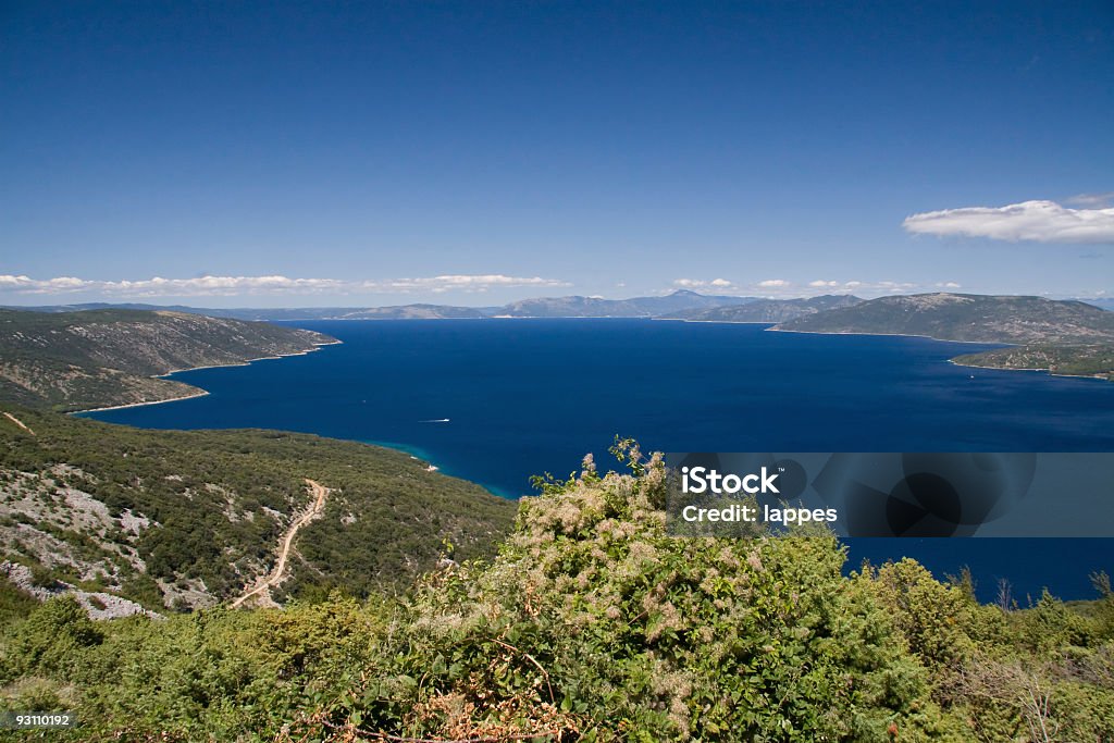 View to the sea  Adriatic Sea Stock Photo