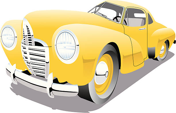 Business Coupe 1940s Style vector art illustration