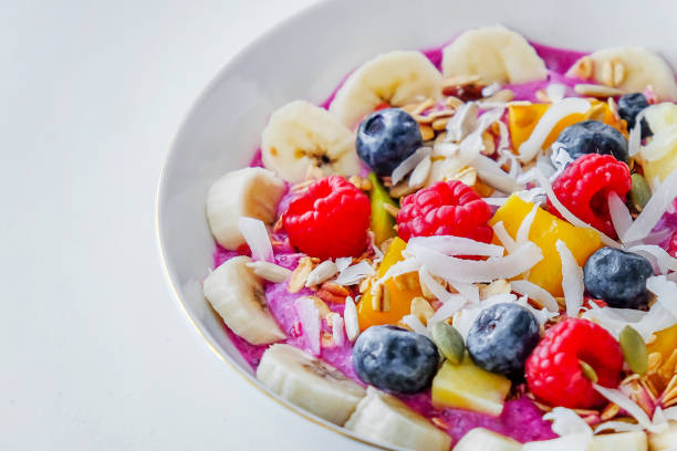 Homemade acai bowl for breakfast