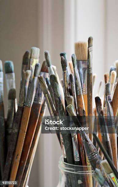 Artists Brushes Stock Photo - Download Image Now - Art, Artist, Color Image
