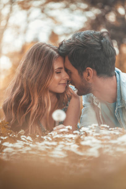 istock Young couple on a meadow 931113674