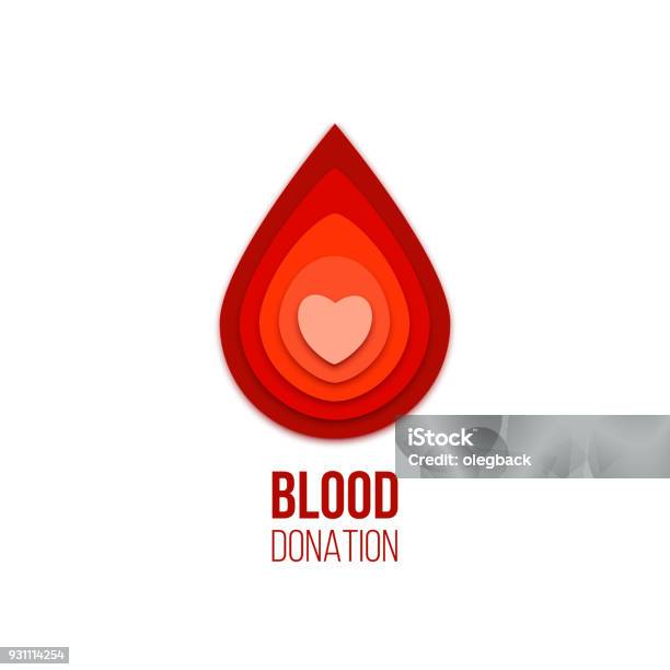 Blood Donation Icon Vector Red Blood Drop With Heart Inside Stock Illustration - Download Image Now