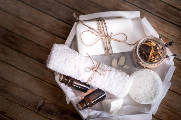 istock Spa still life on a wooden background 931114372