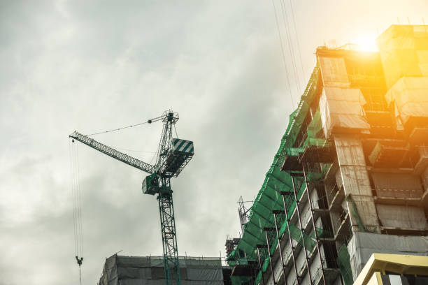 istock building construction at the industrial area 931114734