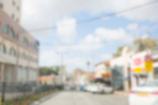 istock Abstract blurred background. Blurred road with car running 931117644