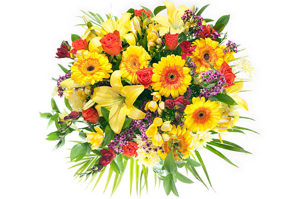 istock Colorful bunch of lush spring flowers 93112100