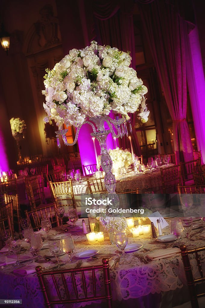 Wedding table  Arrangement Stock Photo