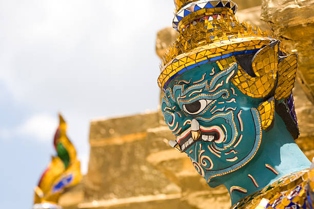 istock Thai gardian Wat Phra Kaeo Bangkok Thailand 93112431
