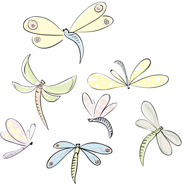 Vector illustration of Dragonfly