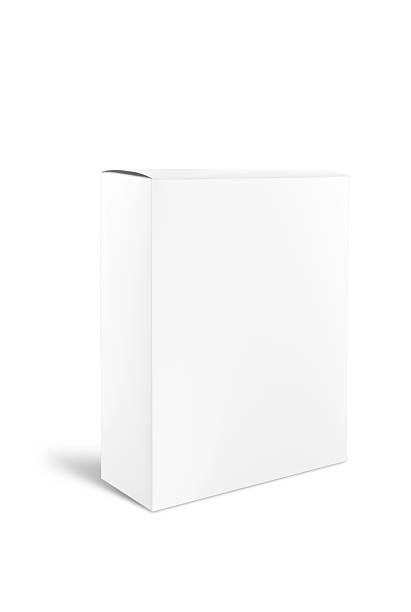 Cтоковое фото Пустой белый картон продукт Box