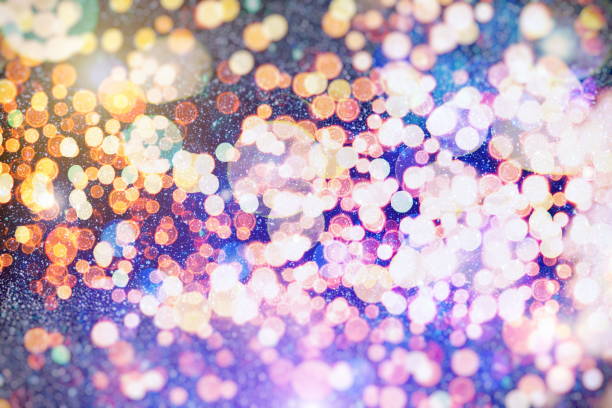 istock Christmas wallpaper decorations concept.holiday festival backdrop:sparkle circle lit celebrations display. 931129714