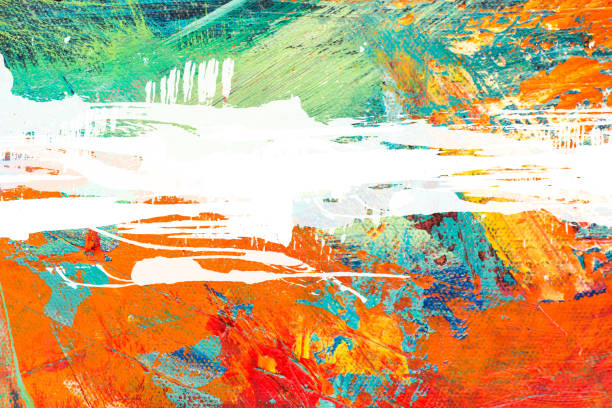 Abstract Acrylic Painting Textured Background