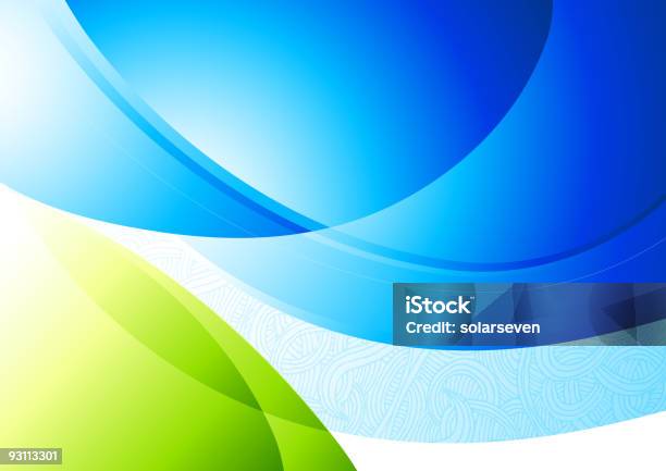 Pure Curves Background Stock Illustration - Download Image Now - Abstract, Backgrounds, Blue