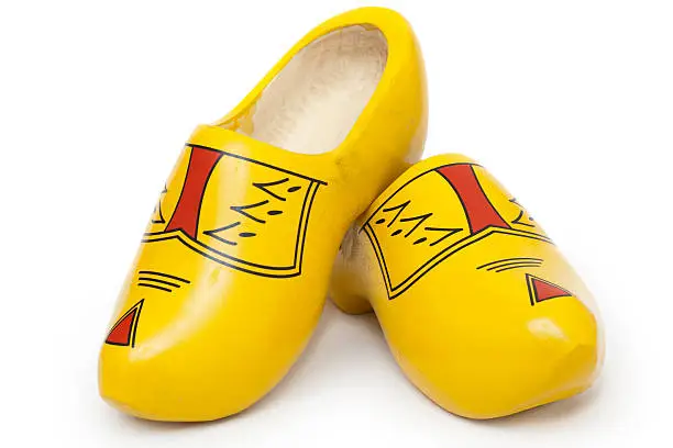 Photo of Pair of wooden shoes - klompen