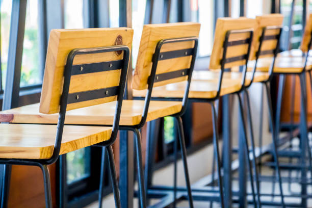 istock row of modern wood chair 931136354