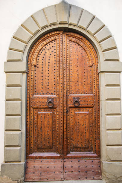 istock Old wooden vintage door. 931140440