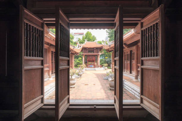 istock Open old wooden door 931155738