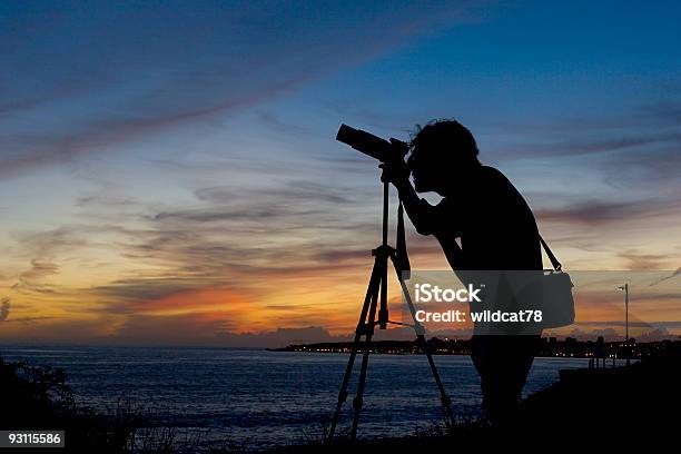 Fotograf Sylwetka - zdjęcia stockowe i więcej obrazów Fotograf - Fotograf, Statyw, Zachód słońca