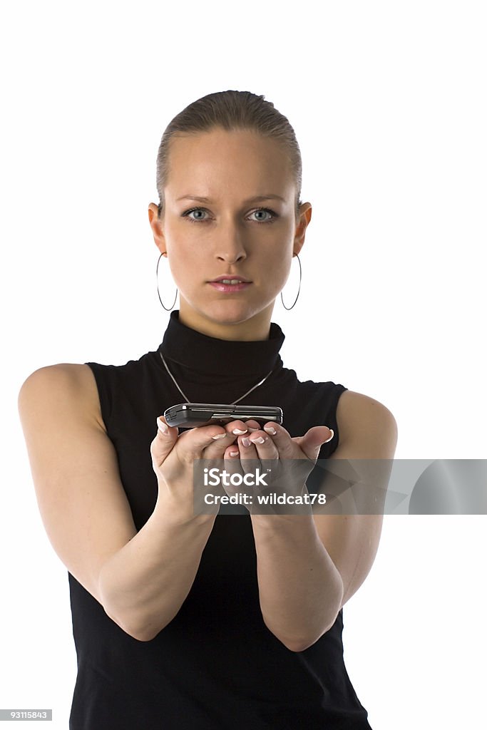 Menina segurando um telemóvel - Royalty-free 20-24 Anos Foto de stock