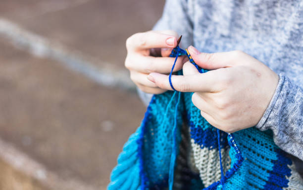 istock Woman knits closeup 931159374