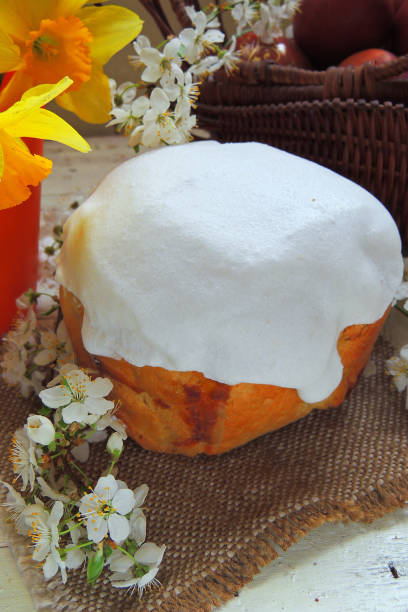Easter cake and Easter eggs