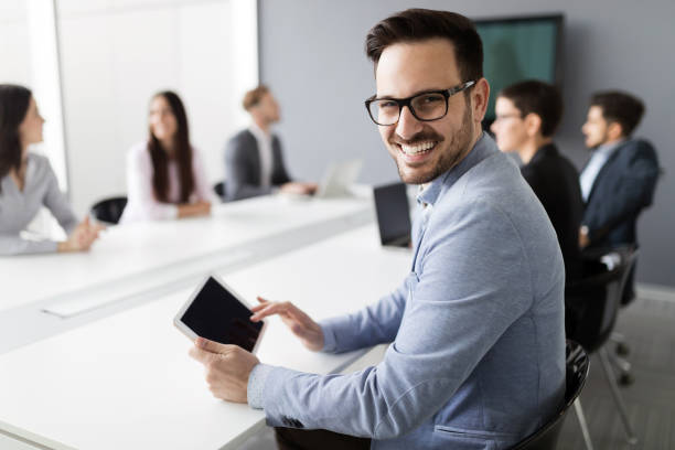 istock Business people conference in modern meeting room 931179170