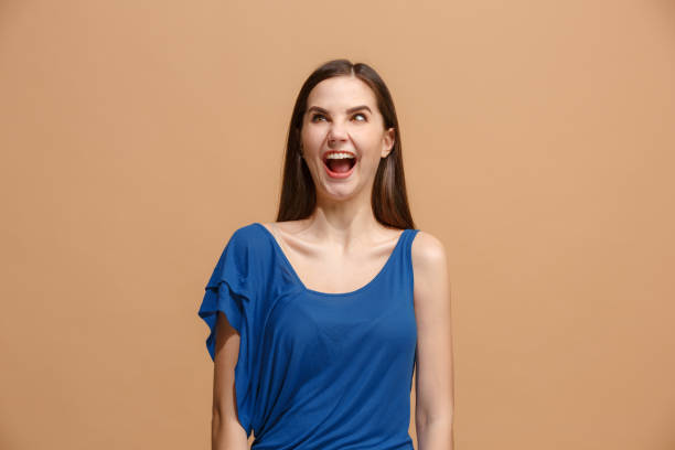 istock The woman with weird expression isolated on pastel 931180038