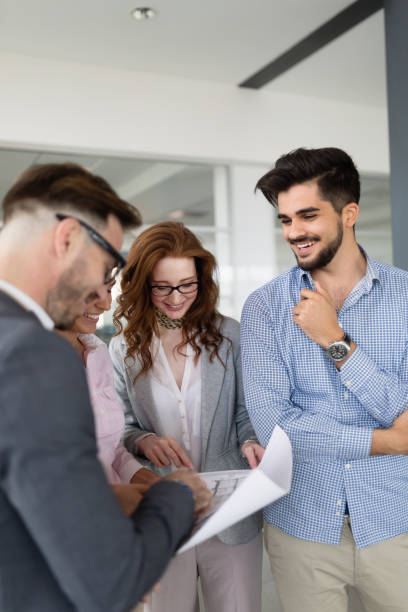 istock Business people having fun in office 931183704