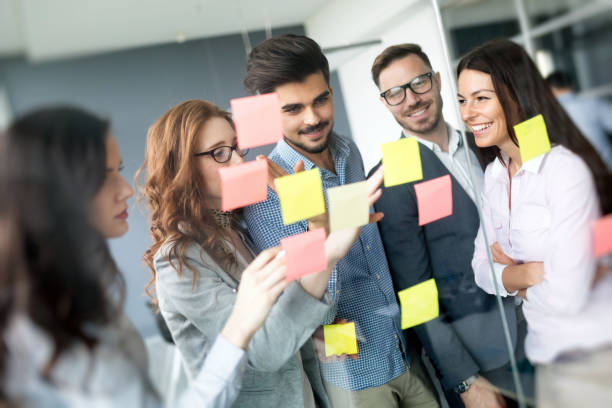 istock Creative business people working on business project in office 931183958