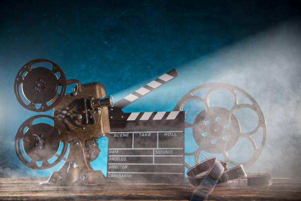 istock Old style movie projector, close-up 931190350