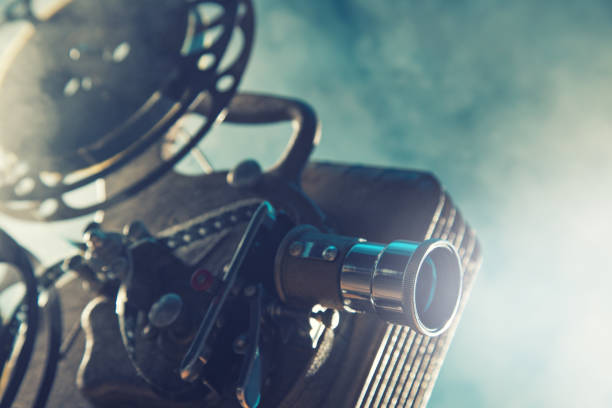 istock Old style movie projector, close-up 931190456