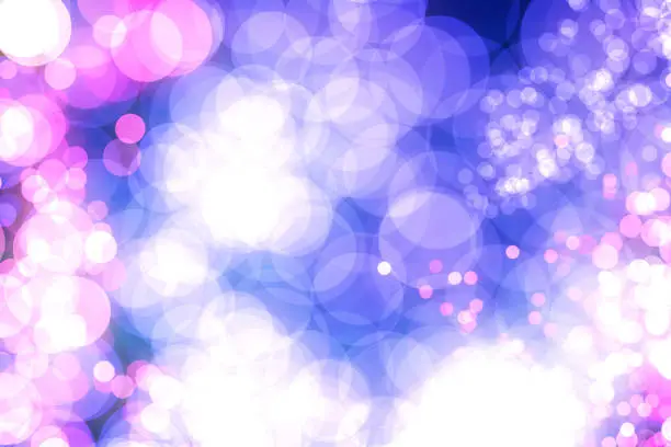 Photo of Purple and white soft lights abstract background