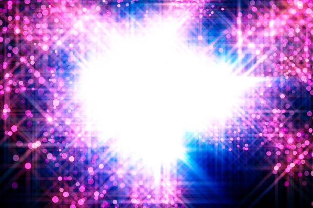 Purple and white soft lights abstract background